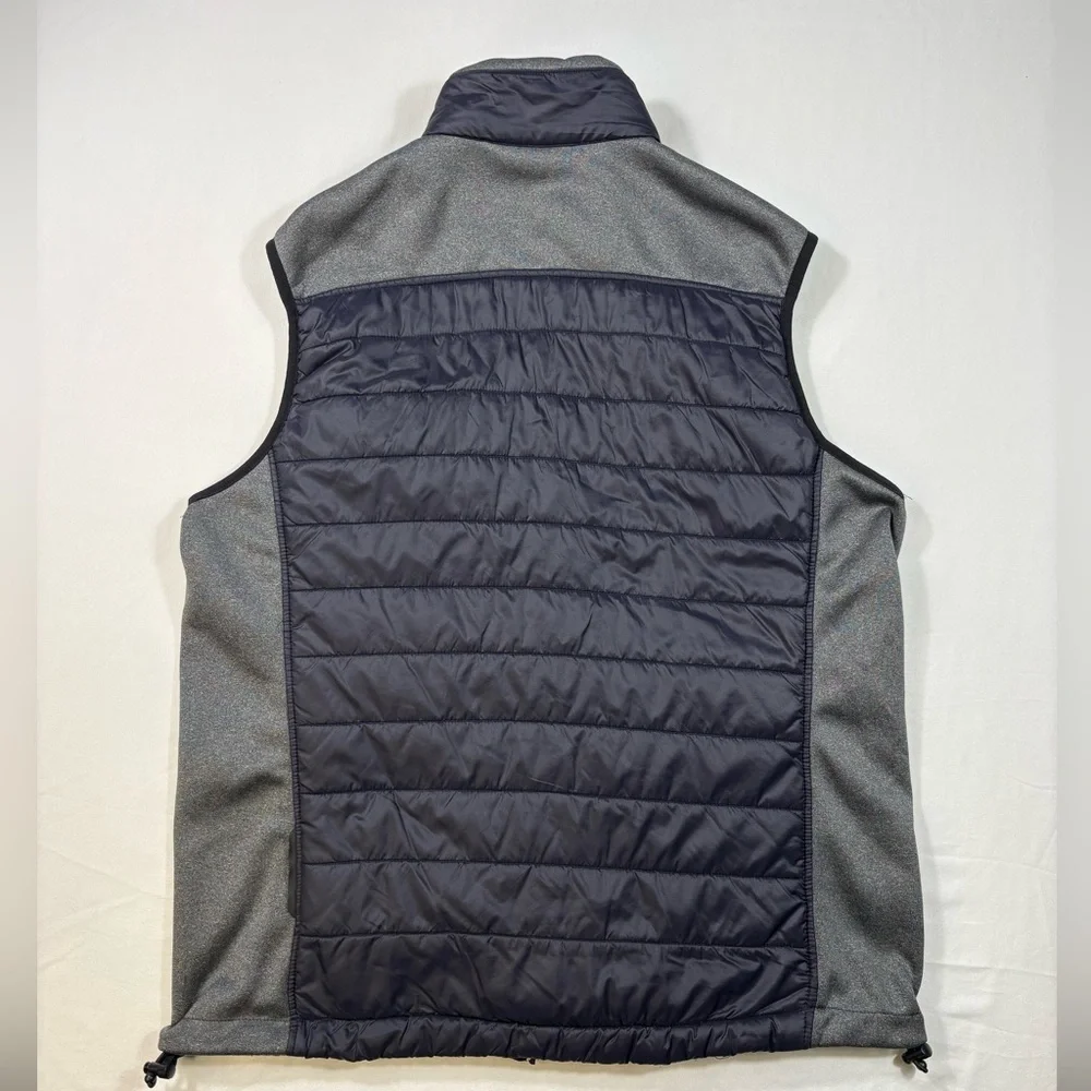HAKRO Hybrid Gilet Contrast Navy Gray Outdoor Zip Front Vest - Picture 6 of 16